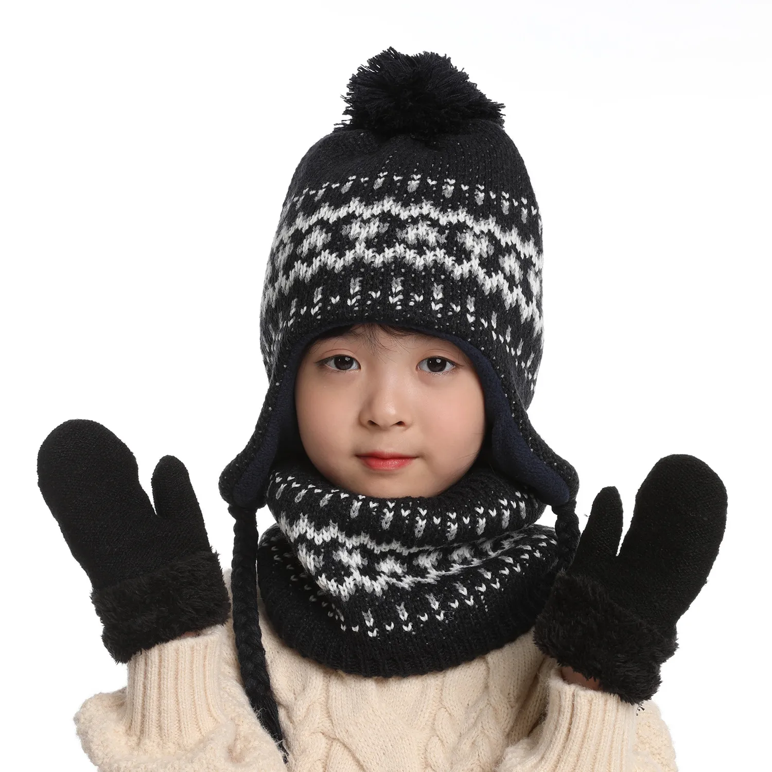 Bear Baby Winter Hat Toddler Earflap Beanie Unisex Infant