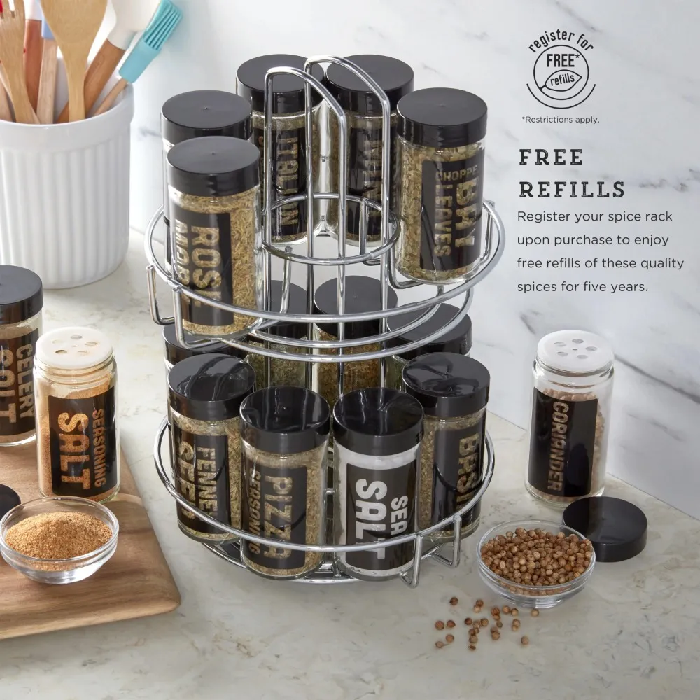 Kamenstein Chrome Wire Revolving Amazon Rotating Spice Rack 16 Jar Filled From Ddmyjul 38.79 DHgate.Com