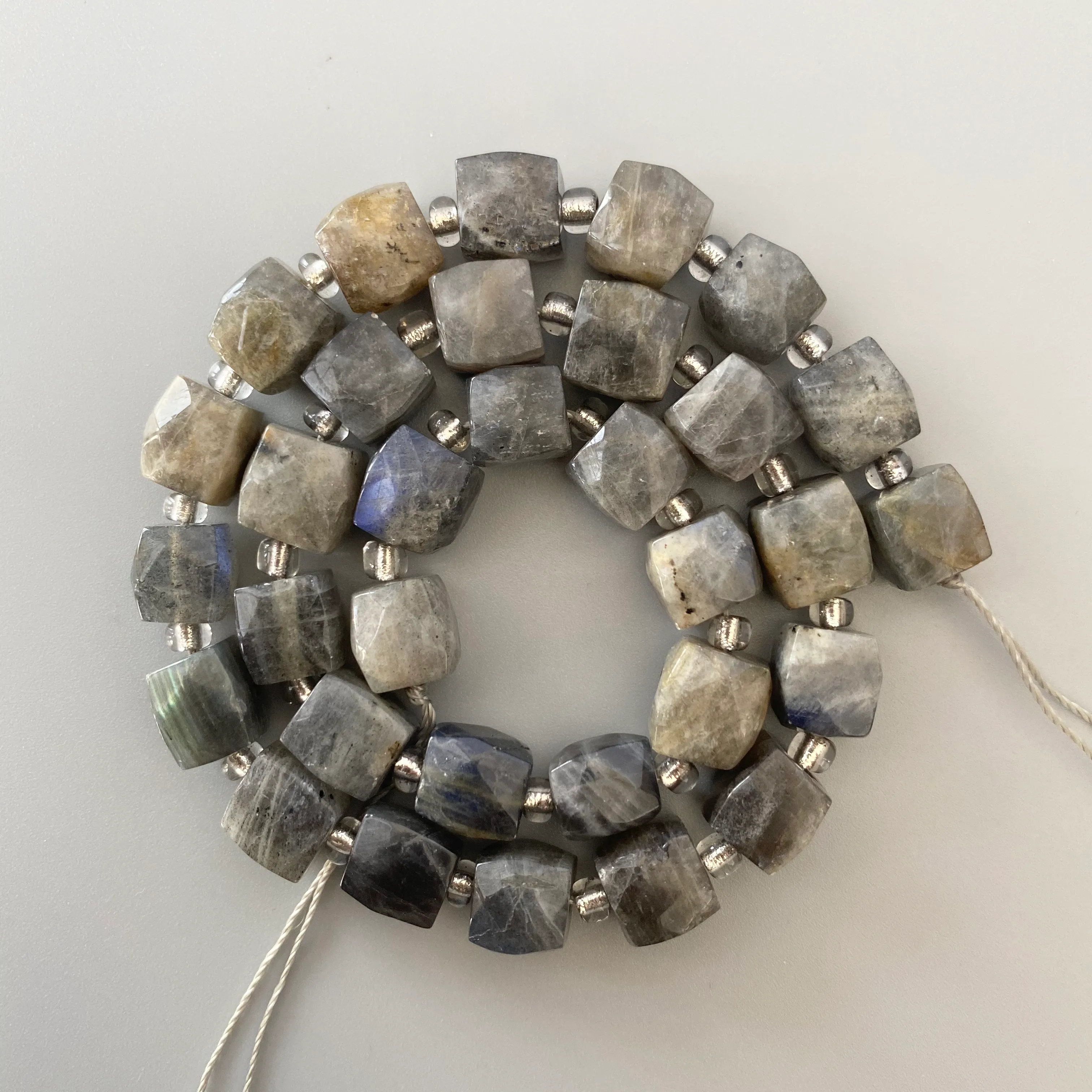 Natural Indian Gray Labradorite Beads – 4mm To 10mm Round Loose Stones (15” Strand)
