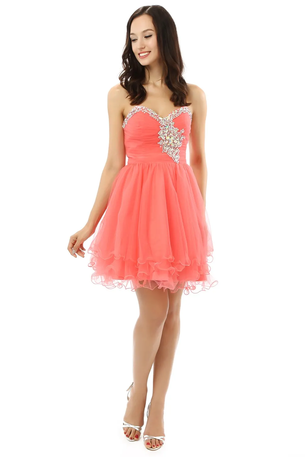 sachin and babi light blue dress A-line Little Black Homecoming Dresses Spaghetti Straps Mini Cocktail –  SELINADRESS main image 1
