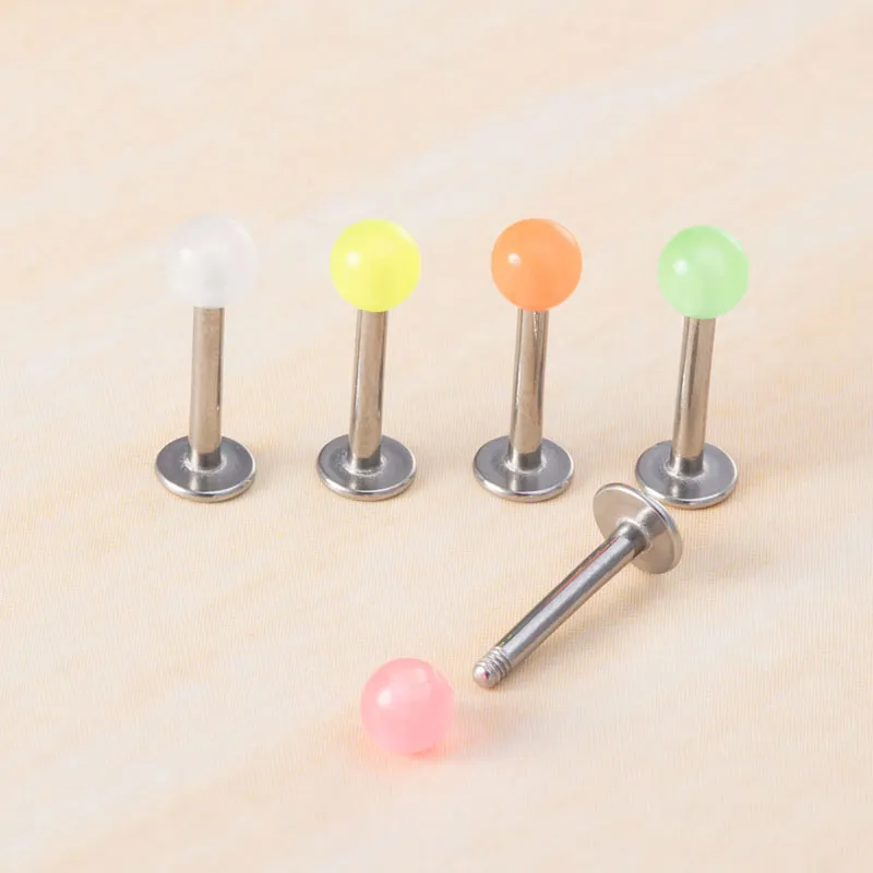 10Pcs 16G Surgical Steel Ball Labret Tragus Monroe Lip Bar Ring Body Piercing 10Pcs 16G Surgical Steel Ball Labret Tragus Monroe Lip Bar Ring Body Piercing
