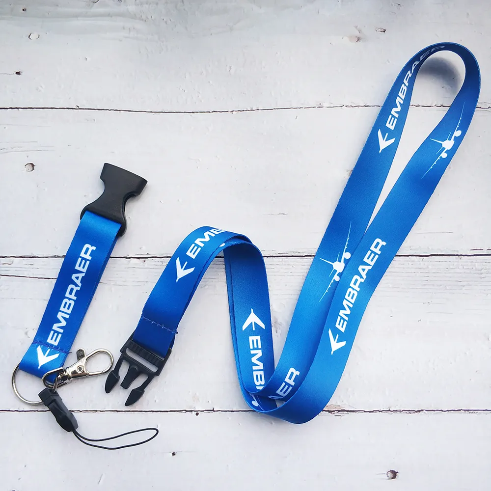 DHgate.com:Blue Embraer Lanyard: Durable Neck Strap for Keys, ID, Phone ...