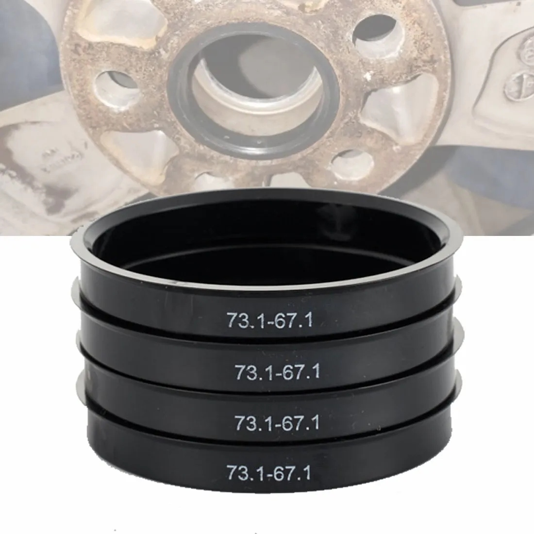 DHgate.com:Car Wheel Bore Center Rings (8 Pack) - 6 Sizes: 66.6-57.1 ...