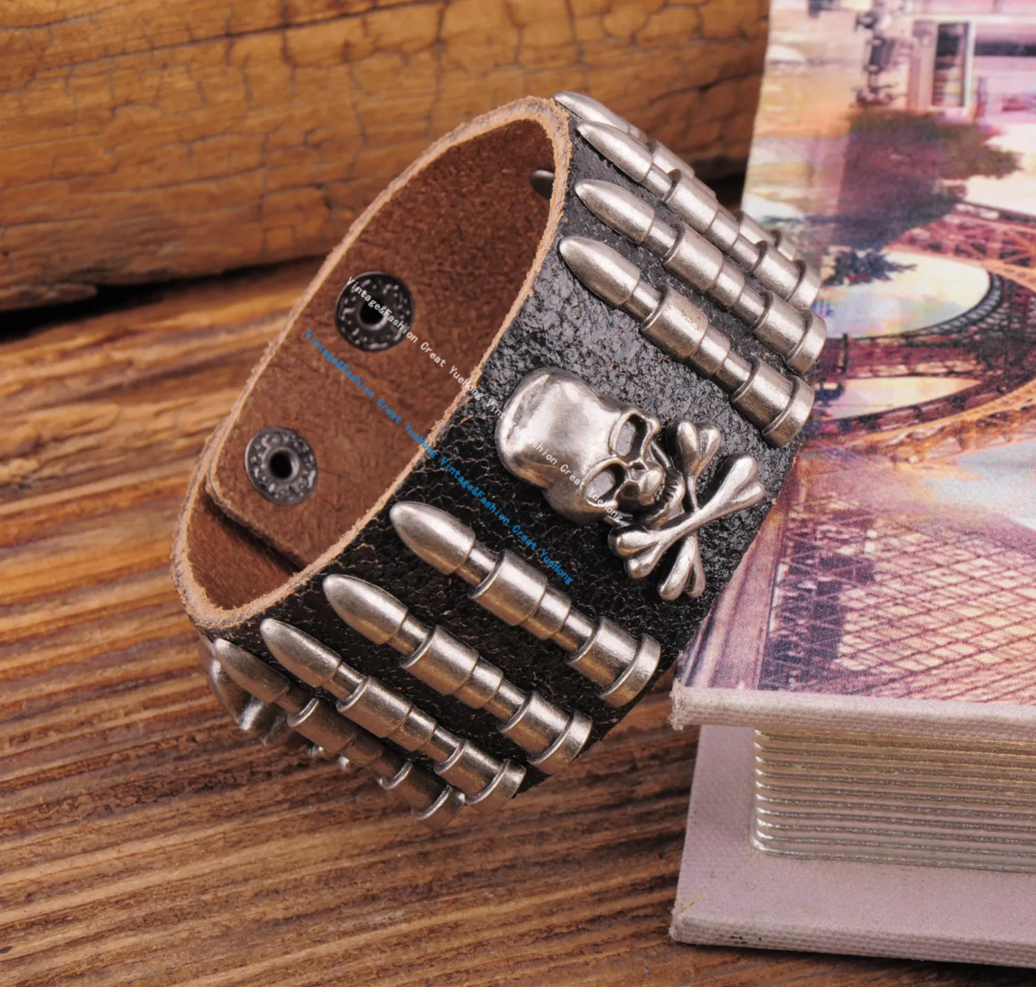 Black Rock Army Bullet Studded Men's Leather men's Black Rock Army Bullet Studded Men's Leather men's