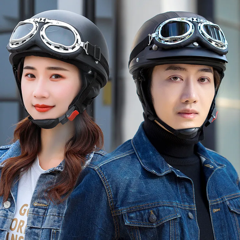 Motorcycle Transparent Glasses for Harley ATV Dirt Bike Riding Sunglasses Motorcross Ski Goggles Retro Piolt Helmet Steampunk