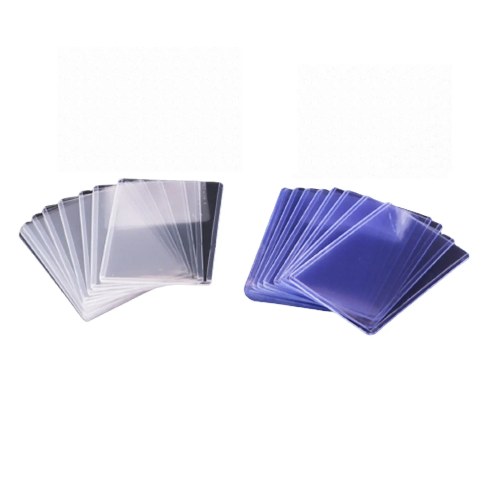 hockey card sleeves hard plastic 100 Premium Top Stackers (w/ Film) 35pt Card Loaders (4 x 25 Packs) for Baseball Football Hockey Basketball Cards main image 0