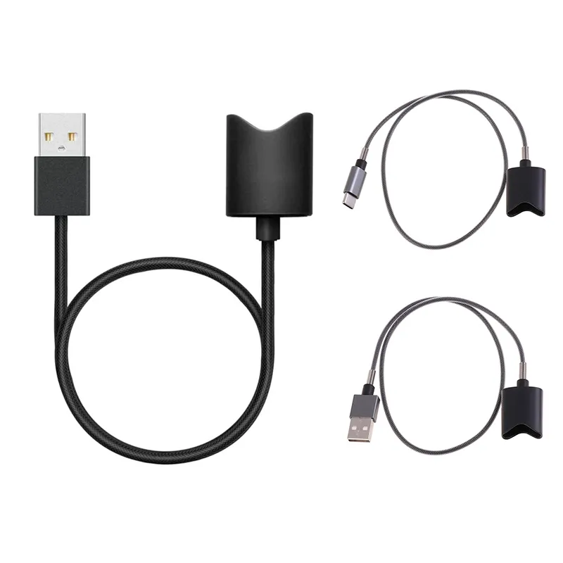 elf bar vape uk Aomoproing USB Interface Charging Cable for Vuse Alto Magnetic Charger Cord  Universal Design 45cm (Black USB-A) main image 1