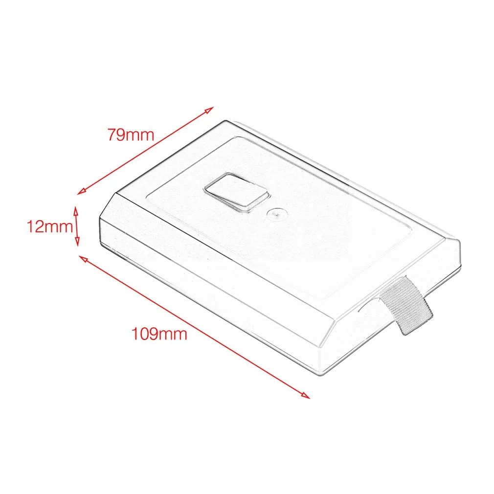 Hard Disk Case 250GB HDD Case Hard Drive External Enclosure Box Shell Cover for Microsoft Xbox 360 Slim Black