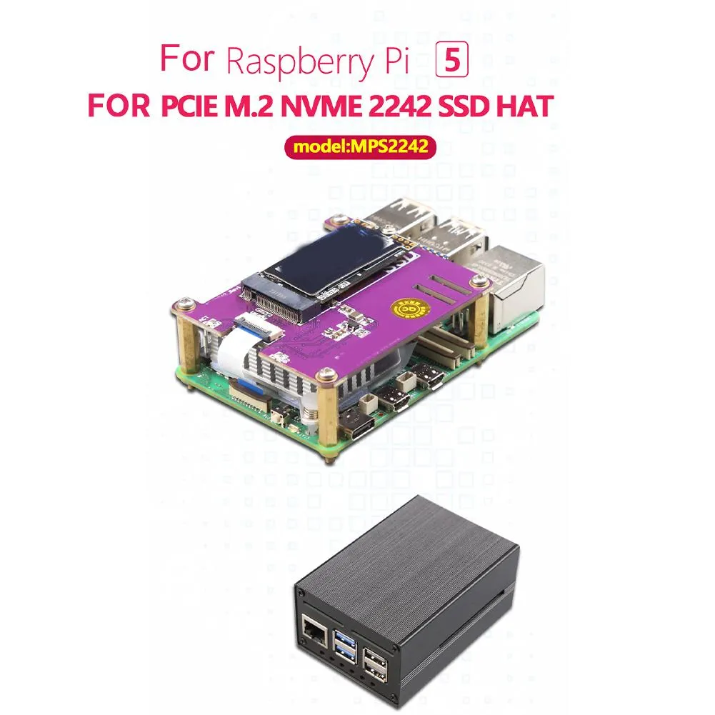 PCIE M.2 NVMe Gen3 SSD Hat For Raspberry Pi 5 ... From Ddmyapr, $12.01 ...