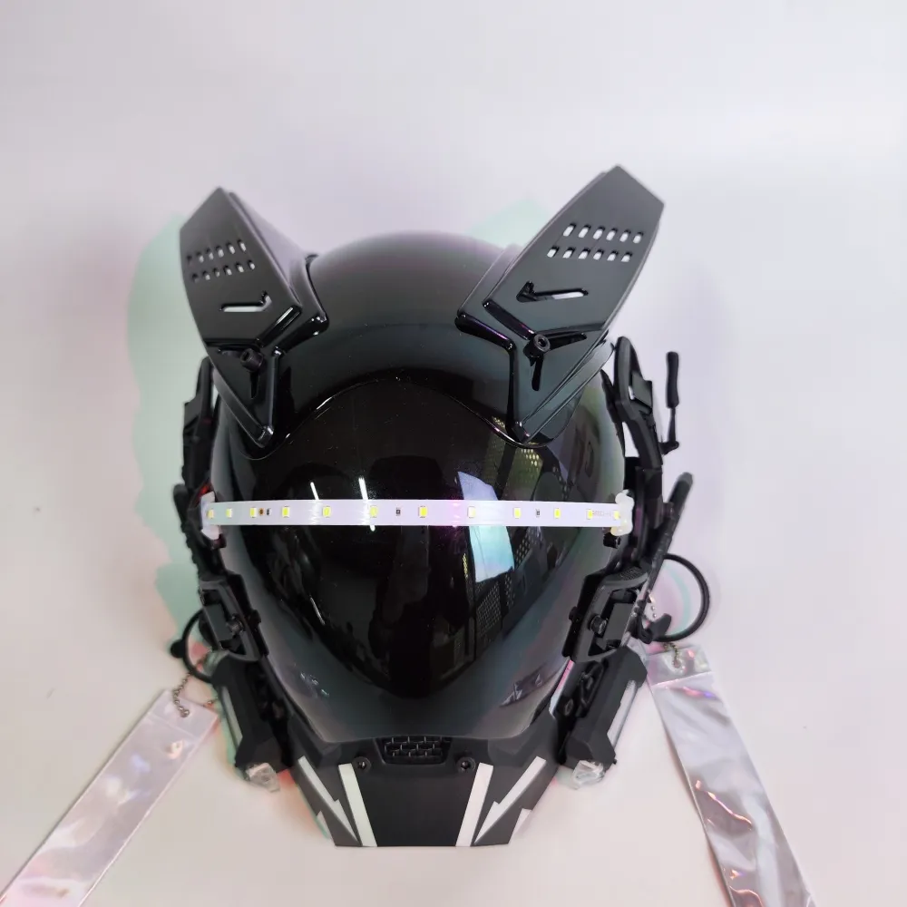 サイバーパンクマスク、LEDコスプレヘルメット：クールな技術