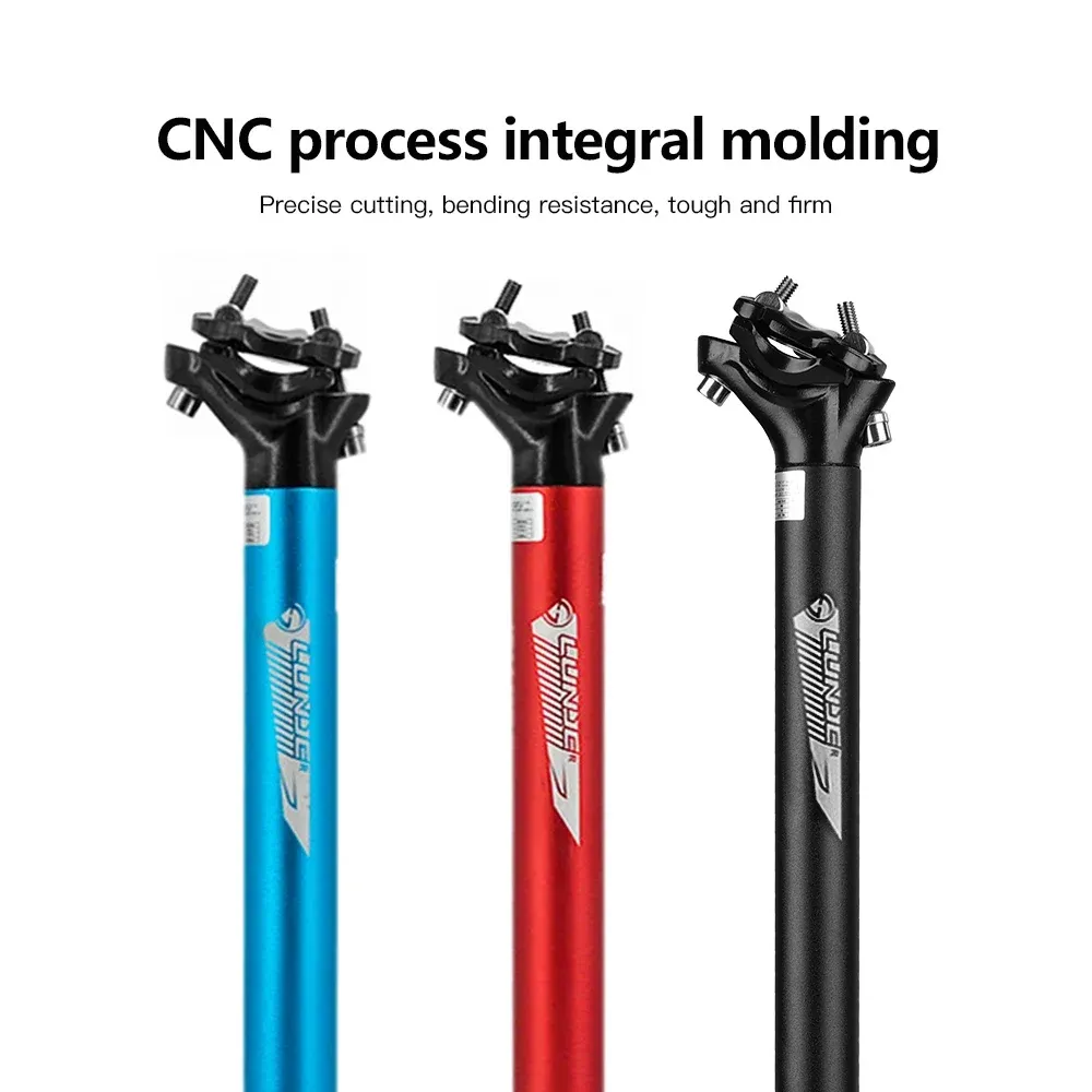 Wake Bike Seatpost 400mm - 27.2mm 30.9mm 31.6mm Aluminum Alloy For Mountain Road Bikes
