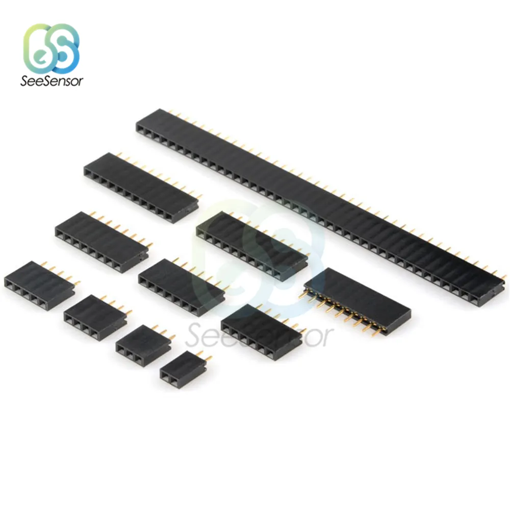 Female IC Sockets 40 Pins 2.0mm Pitch Connector Uxcell 40-Pin Right ...