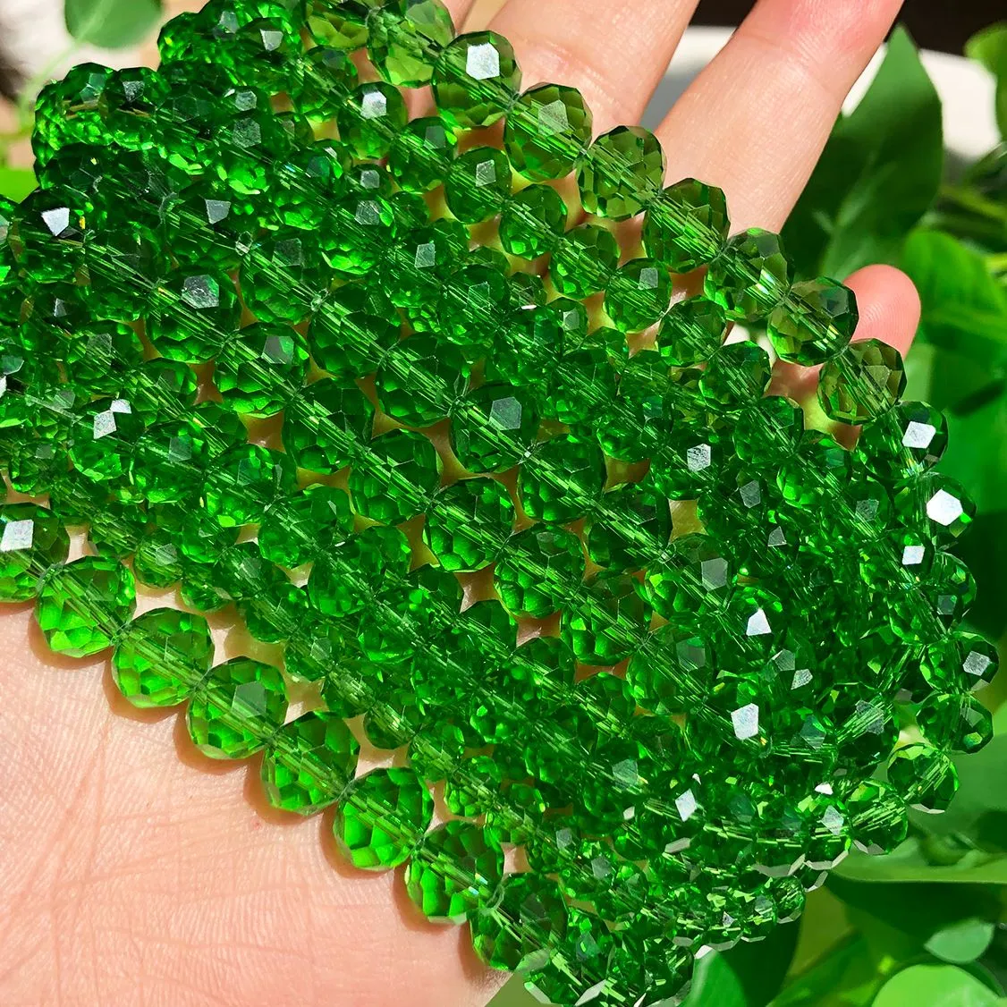 Faceted Glass Beads Bulk 100 Pcs 4mm Faceted Crystal Glass Rondelle Beads Loose Beads For 224448