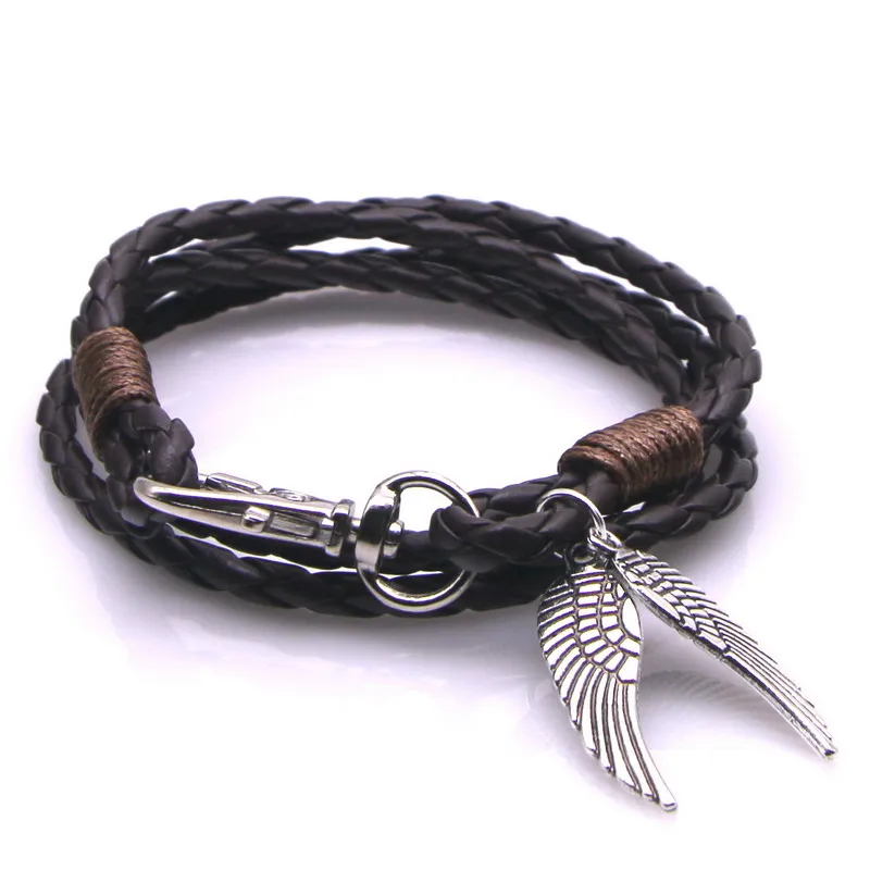 Men's Braided Leather Bracelet With Magnetic Clasp - Genuine Cowhide Cuff Wristband In Gift Box