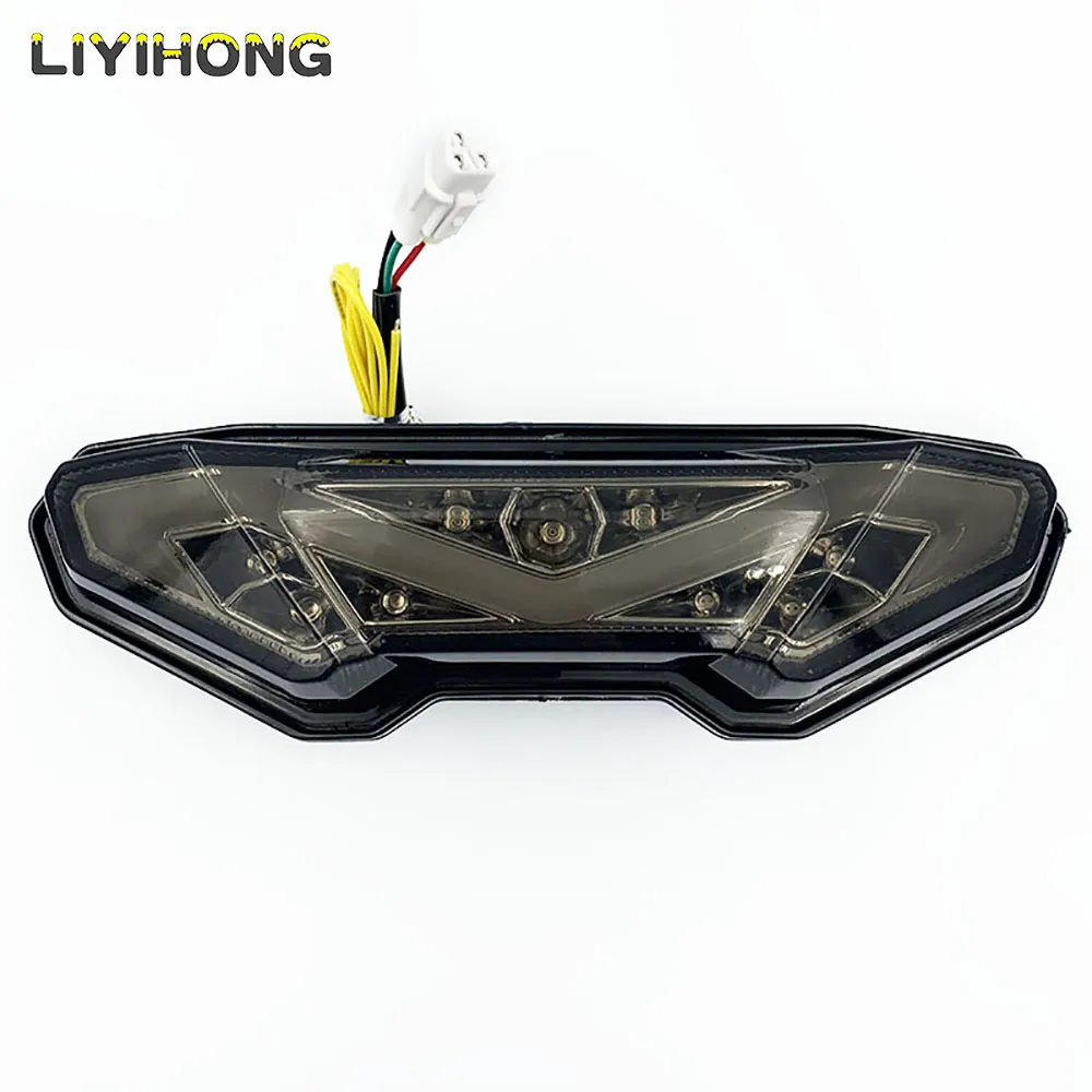 Dual Color LED Rod Lights For Motorcycles - Vertical Mount Tail Brake Turn Signal Lights