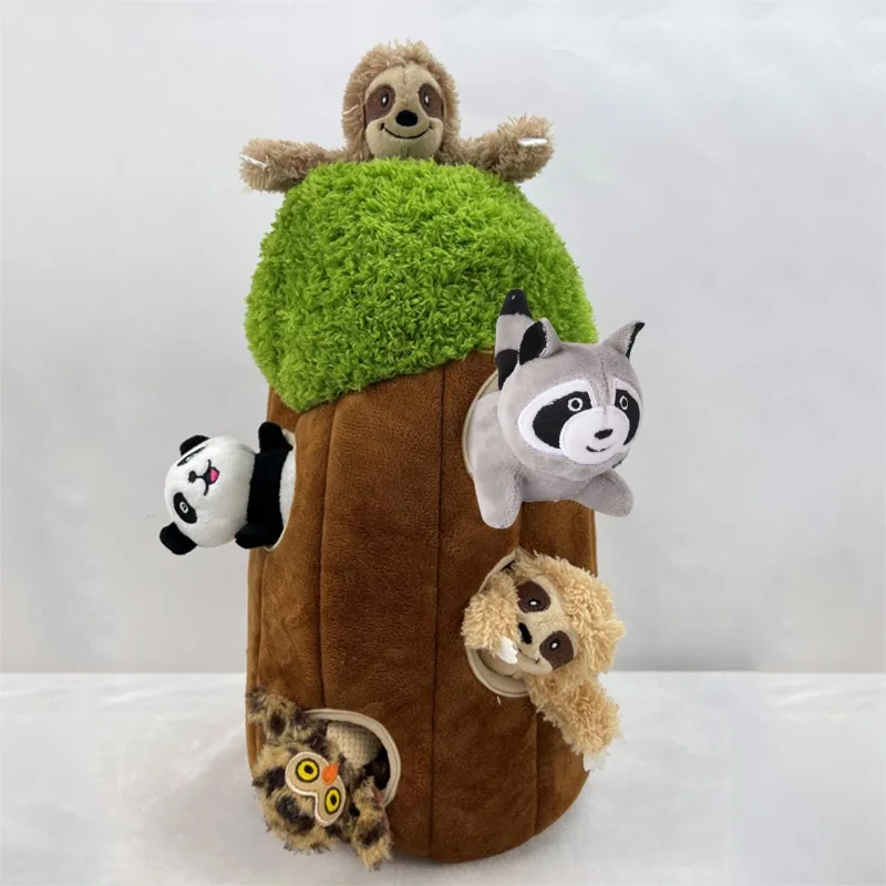 Hide and seek plush dog toy sale