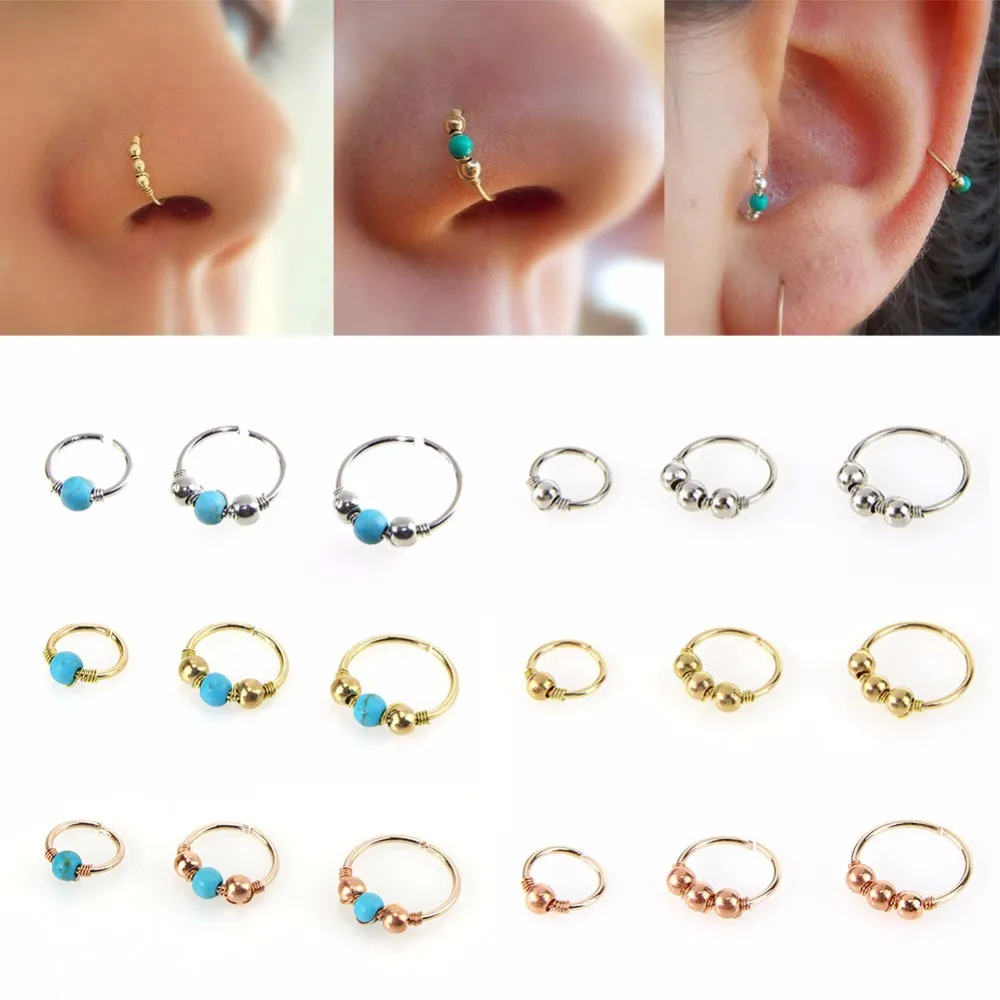 Wholesale Cheap 20g Nose Hoop - Buy In Bulk On - Foto 8