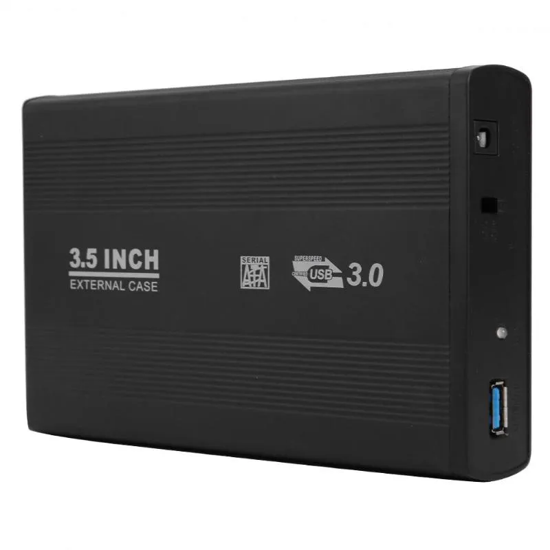 ALLOYSEED 3.5" HDD Case Dock SATA to USB 3.0 2.0 External Hard Drive Enclosure Adapter 3.5" USB3.0 USB2.0 Hard Disk HD SSD Box