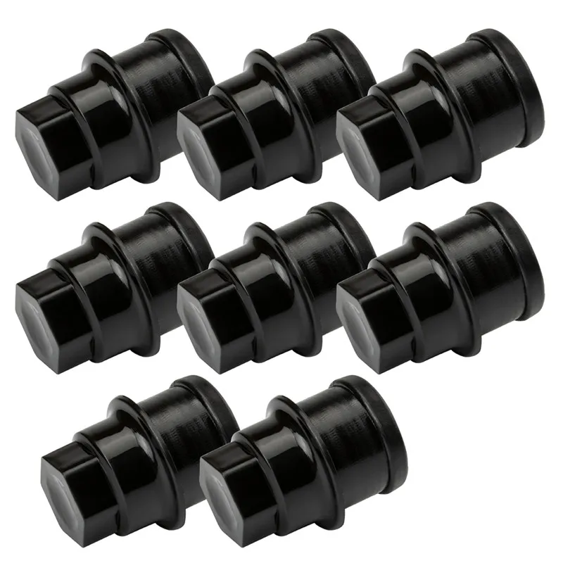 Dorman 711-026 Black Wheel Nut Cover - M27-2.0, Pack Of 4 By