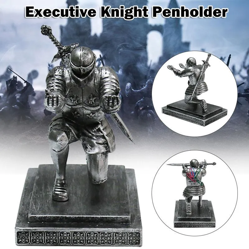 Spakon Knight Pen Holder With 2 Pens Resin Desk Organizers And Accessories Funny Executive Pen Stand Fancy Cool Office Gadgets Cool Desk Decorations For Men Home Office Supplies Holiday Present - View #14