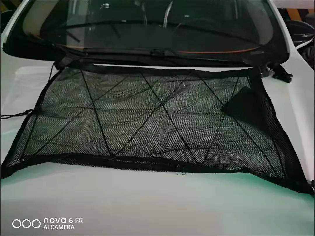 Car Ceiling Storage Net - Universal Roof Cargo Net Bag with Zipper for ...