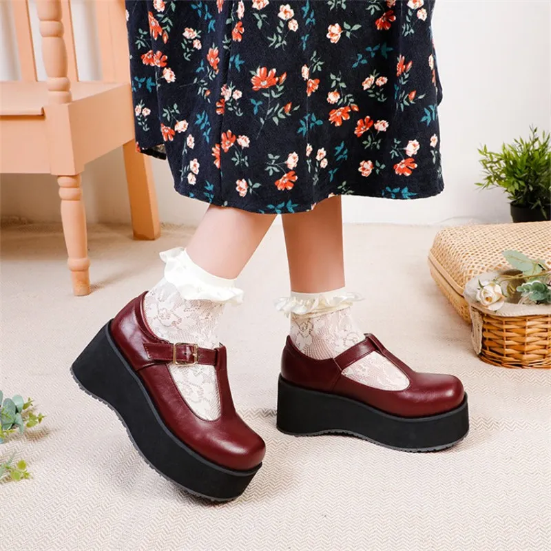 Save Big on Bulk Punk Creeper Shoes Harajuku Platform Creepers For Women  Punk Gothic T Tied Chunky Sole Thick Platform Shoes Cosplay, Casual,