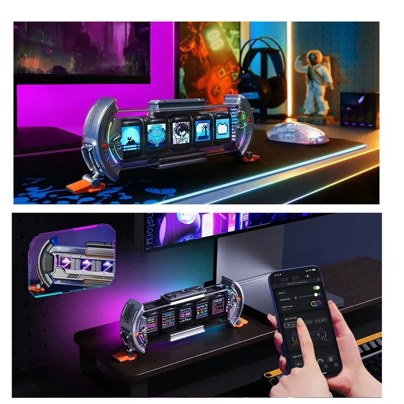 Divoom Times Gate Pixel Art nintendo clocks with Smart App Control ...
