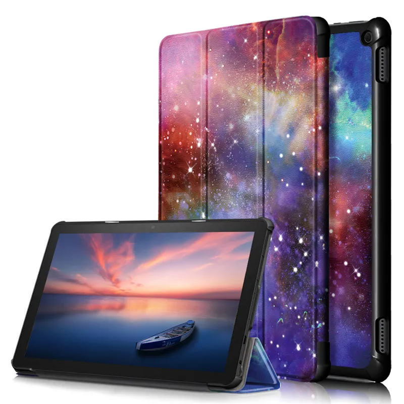 PU Leather Stand Tablet Cover Case For Amazon Fire 7/HD 8 10/8 10 Plus