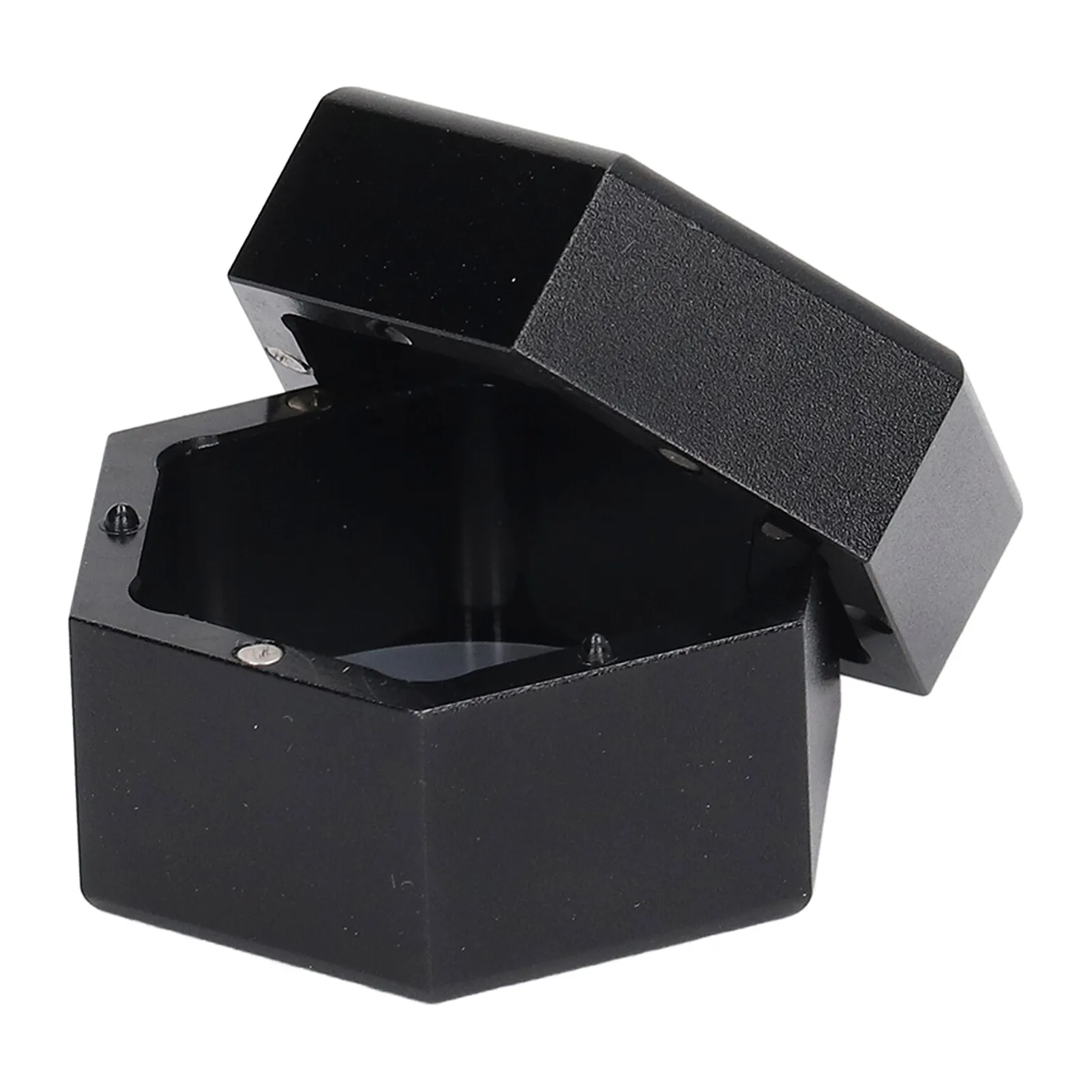 Pool Cue Chalk Holder With Keychain Octagonal Practical Billiard Chalk Holder Black