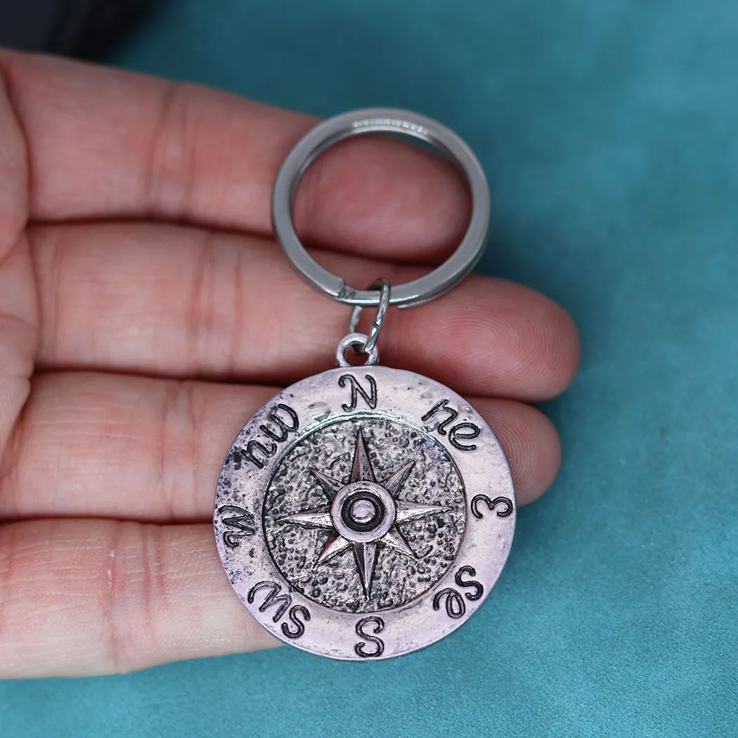 Save Big on Bulk Sailing Pendant Compass Necklace For Men: Sailor's Wind  Rose Pendant For Keys Viking Jewelry Compass Keychains Keyring Amulet