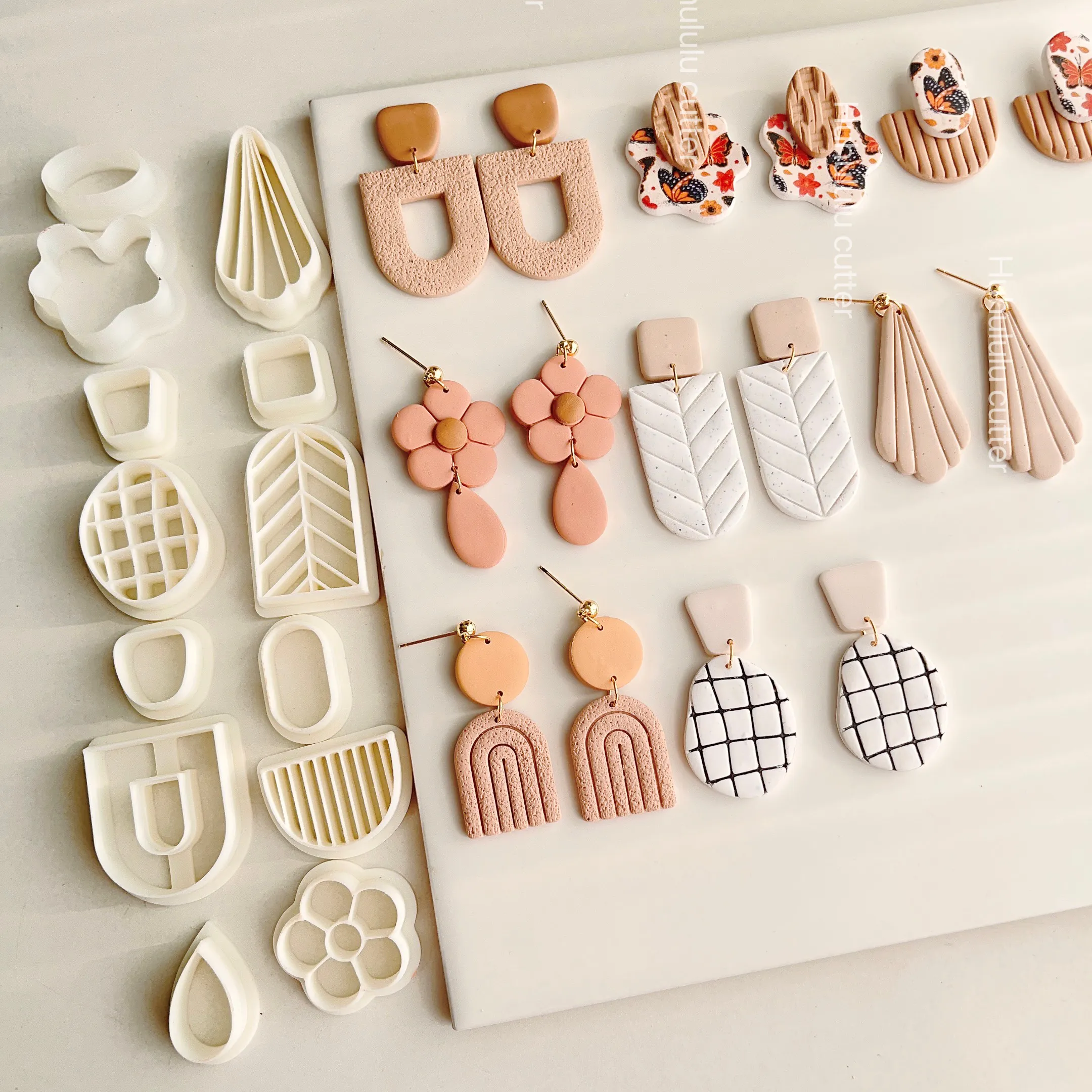 Jewelry Making Tools: Geometric Arc Polymer Clay Cutter Mold For