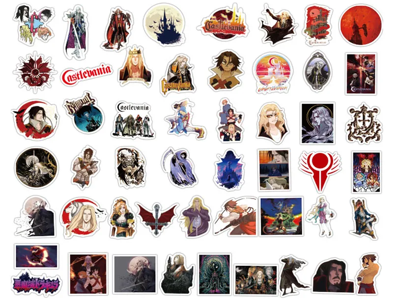 Castlevania Anime Stickers - Waterproof Decals for Laptops, Phones ...
