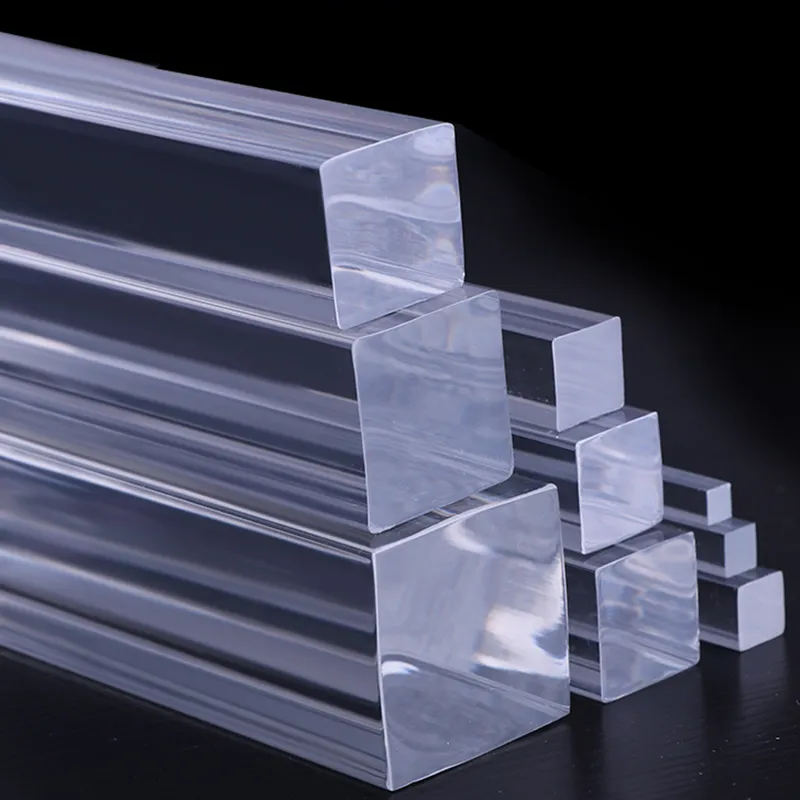 Heyiarbeit Acrylic Round Rod 0.47" Diameter Clear Solid - View #3