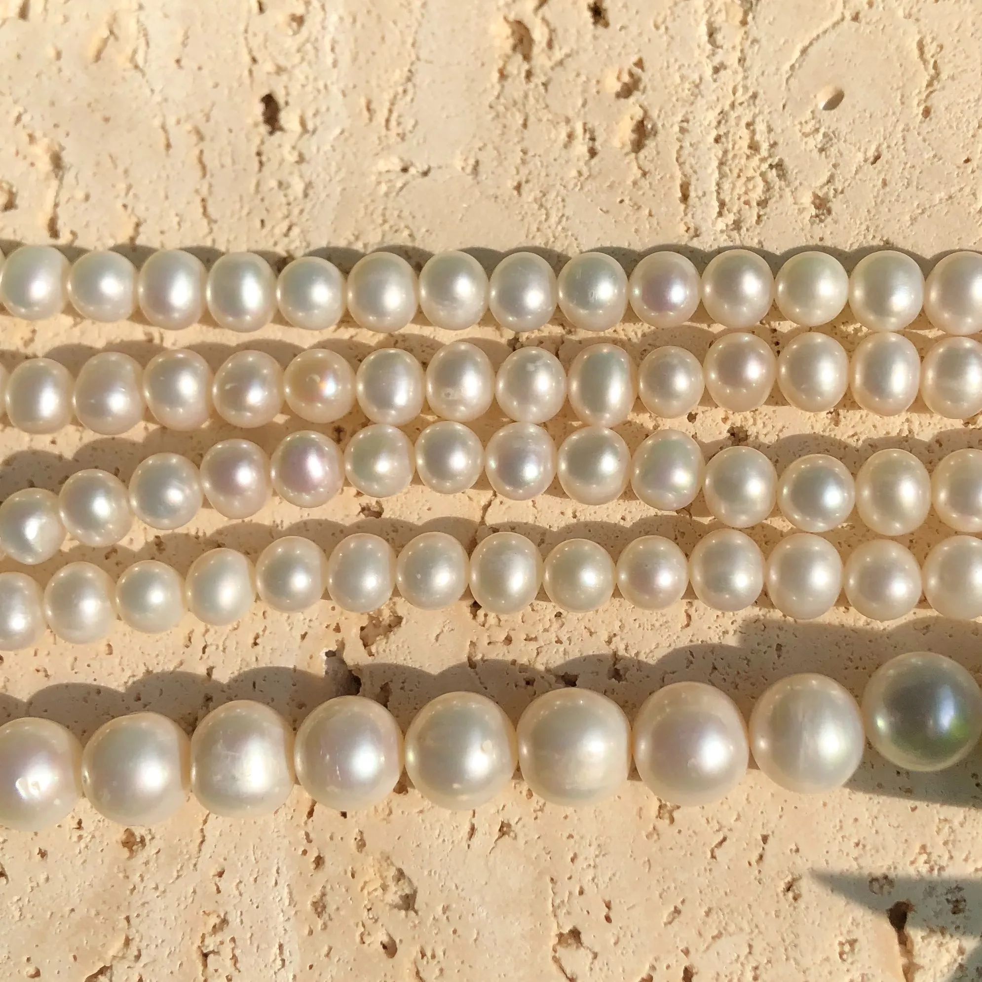 13" Strand 9-10mm Silver Gray Freshwater Baroque Pearl Loose Beads – Irregular Shape