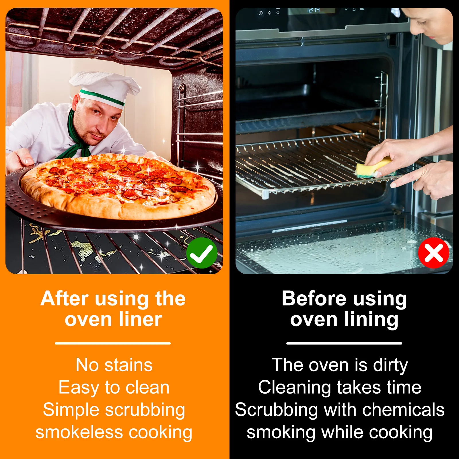 Oven protector mats hot sale