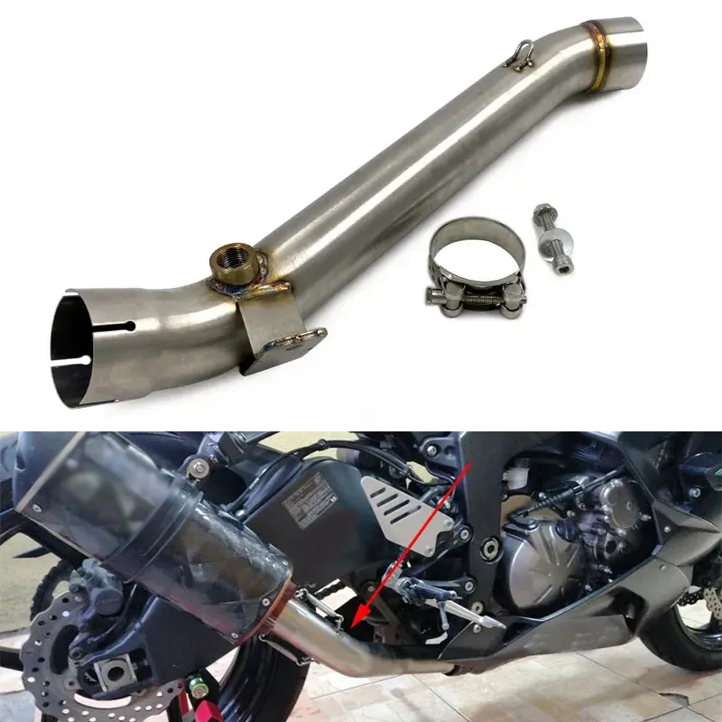 ZX-6R/ZX-10R 08-17 Motorcycle Exhaust Contact Middle Pipe