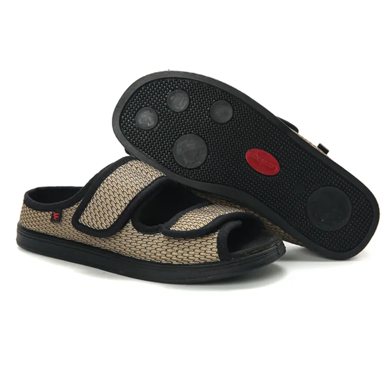DHgate 2024Adjustable Unisex Breathable Diabetic Slippers for Swollen Feet Elderly Pregnancy and Thumb Valgus Shoes Accessories
