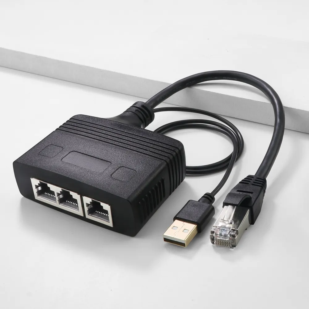 RJ45 Splitter: to or Ethernet Adapter, Internet Network