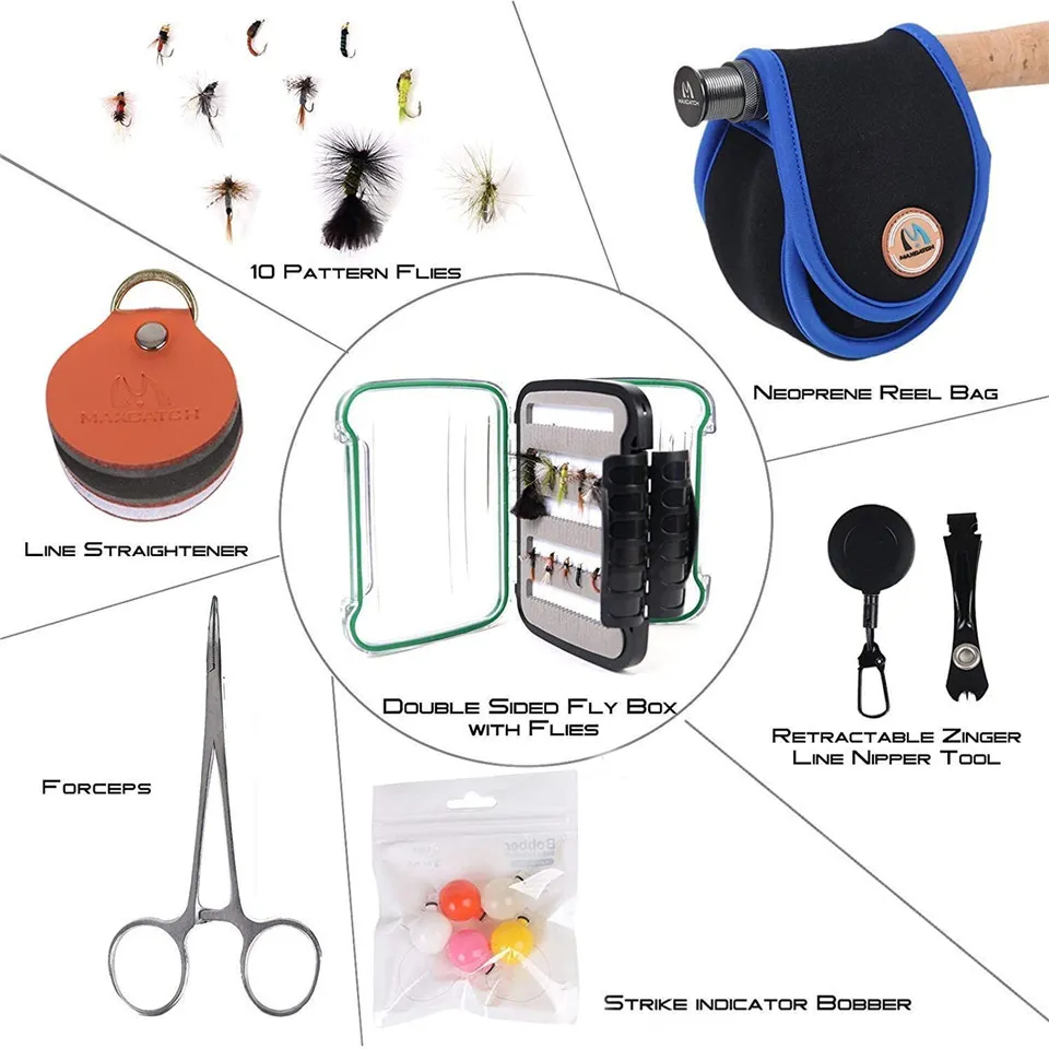 2 Weight Fly Rod Set Maxcatch Ultra-Lite Fly Fishing Rod Combo - 1/2/3 Weight For Trout & Panfish In Streams Stream River Fly Rod - Foto 2