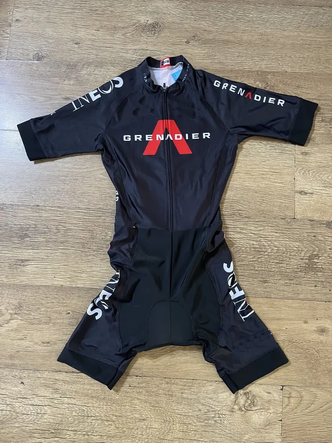 Pro Cycling Skinsuit Breathable Bodysuit Quick-Dry Black Jersey for Men