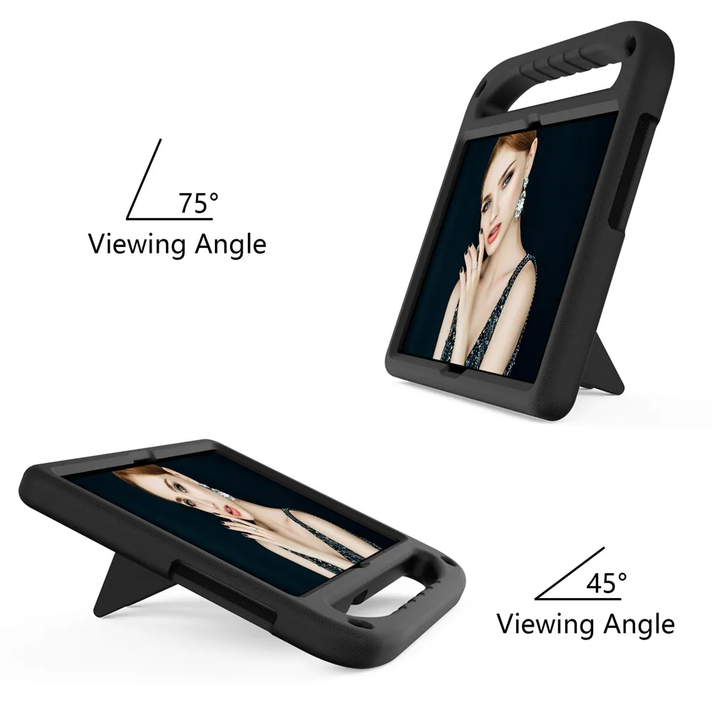 For Huawei Mediapad T5 10 10.1 Inch Tablet Case For Kids Lightweight Shockproof Cover With Handle Stand Tablet Rose Red