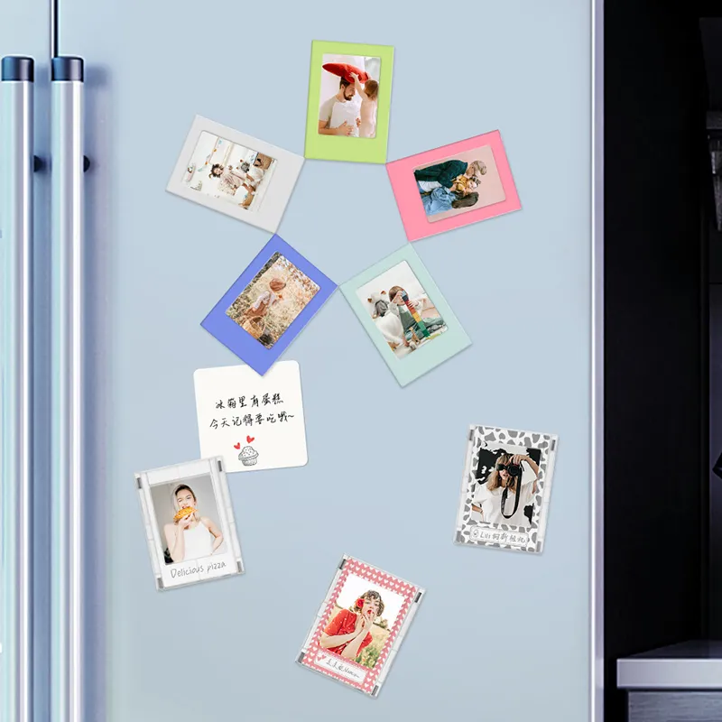 thumbnail image 2 of Magnetic Picture Frames For Refrigerator - 12 Pack 4x6 & 4.5x2.5 Frames In 6 Designs 2 of 13
