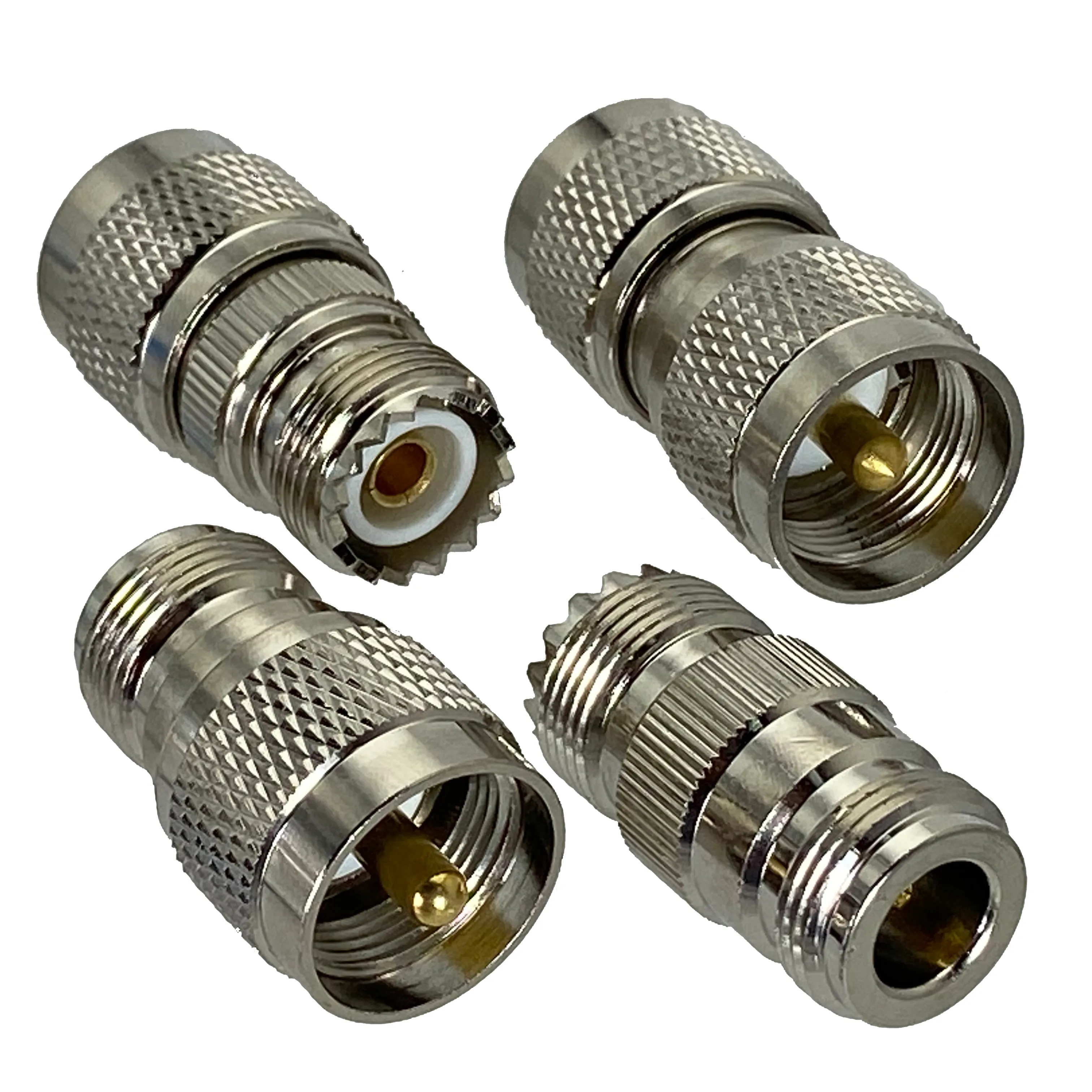 Adaptateur UHF à F Connecteur Femelle - Paquet De 2 PL259 Mâle Pour Antenne TV, WiFi Et Radio