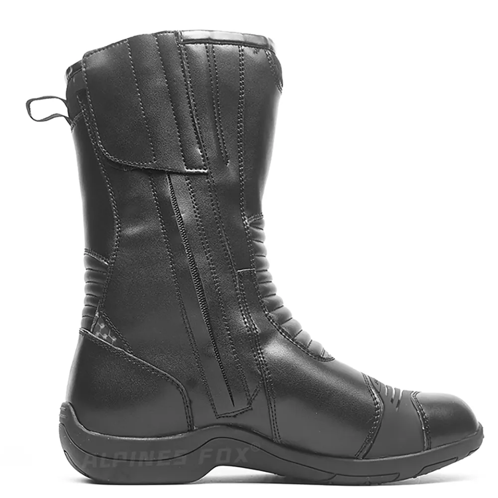 Waterproof Cowhide Leather Motorcycle Boots Non Slip Outdoor Riding Boots Professional Racing Shoes