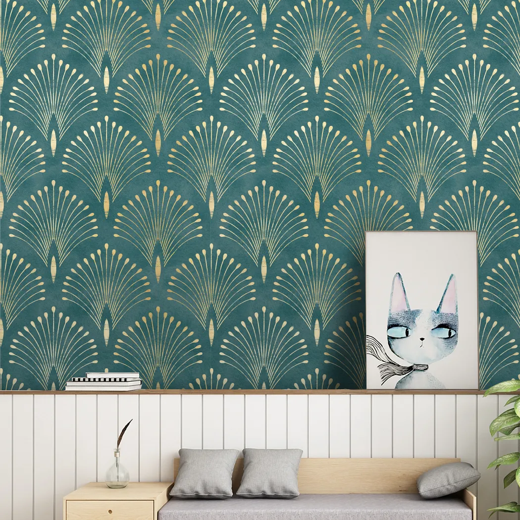 thumbnail image 2 of Laatse Vintage Bird Wallpaper 17.5"x393" Yellow Chinoiserie Floral Wallpaper Peel And Stick Removable Waterproof Self Adhesive Boho Wall Paper Floral Contact Paper For Bedroom Walls Cabinet Locker 2 of 10