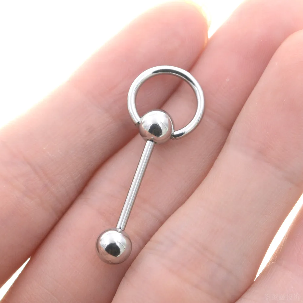 16G - 14G Stainless Steel Tongue Ring