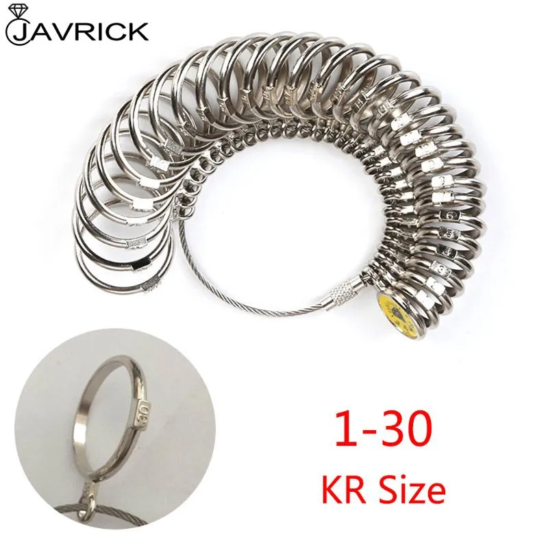 Stainless Steel Ring Sizer Tool Set - Finger Ring Gauge Kit With 33 Sizes For Accurate Jewelry Measuring