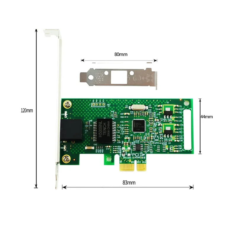 9301CT Pciex1 Gigabit Single Electrical Port Server Network Card 82574L Chip Wired Computer Network Card
