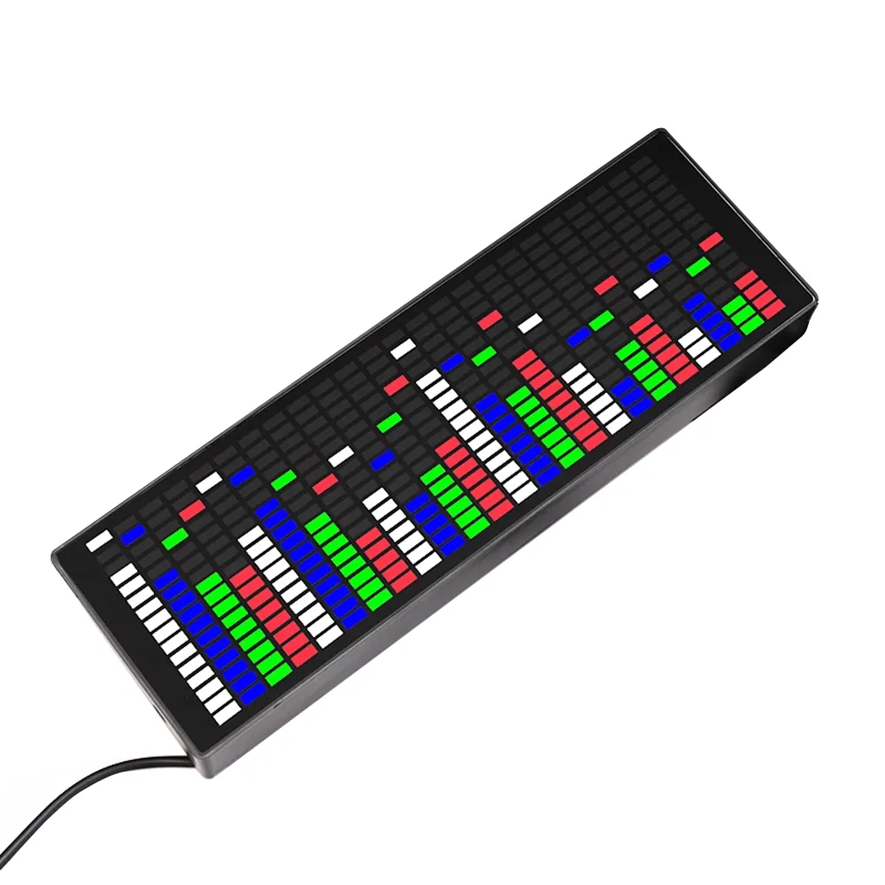 JHEUAYK RGB Spectrum Indicator Color Screen Display Music Spectrum