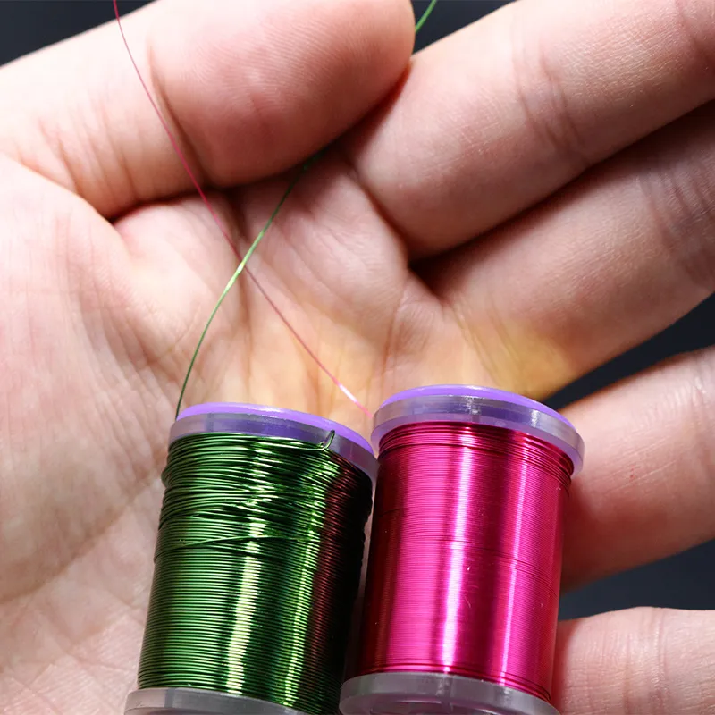 Tigofly 11pc 0.3mm Copper Wire – Fly Tying Ribbing Material – Midge Larvae, Nymph Body – 12 Colors